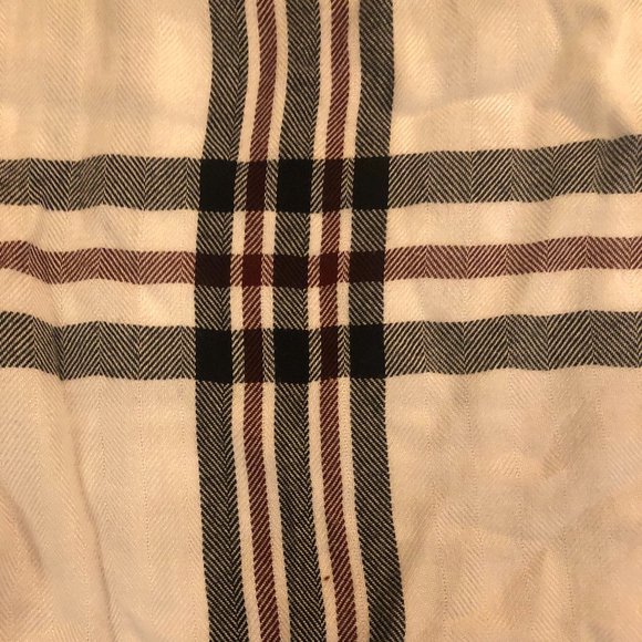 RAILS Plaid Button Down Top, Size Small, White Black & Burgundy - Picture 4 of 6